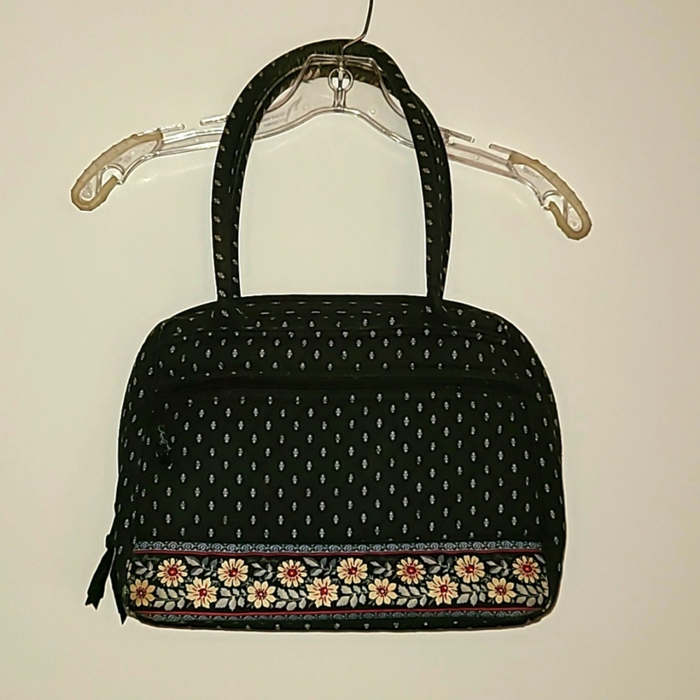Vera Bradley navy blue shoulder bag-retired pattern